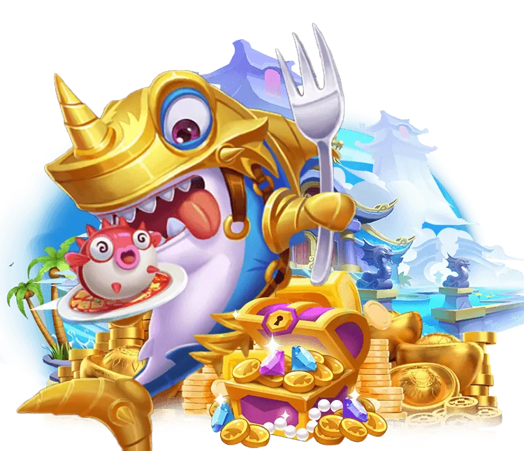 Cảnh game bắn cá đầy màu sắc